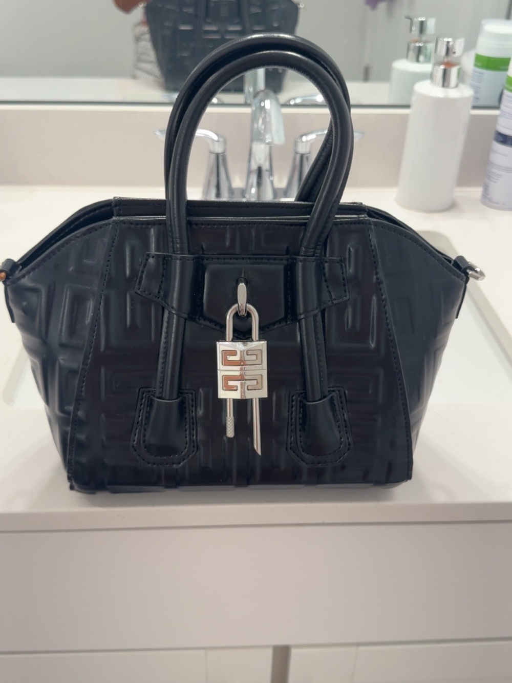 Givency Black Leather Handbag